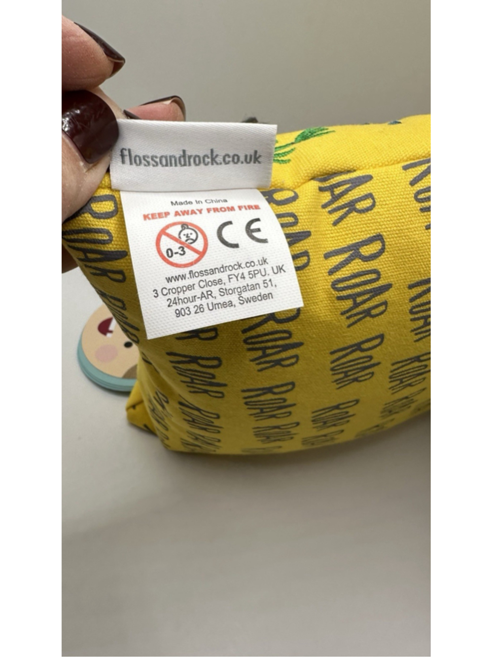 Dinosaur Tooth Fairy Pillow With Pouch for Tooth Floss & Rock NWT NEW! - Picture 7 of 14